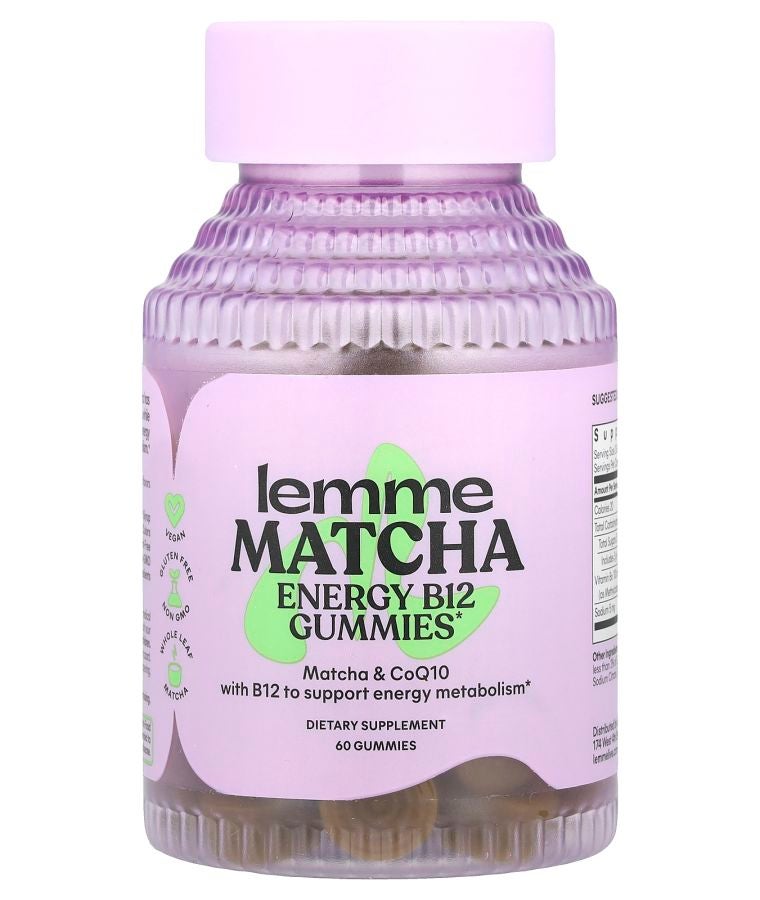 Lemme Energy B12 & CoQ10 Gummies Matcha 60 Gummies