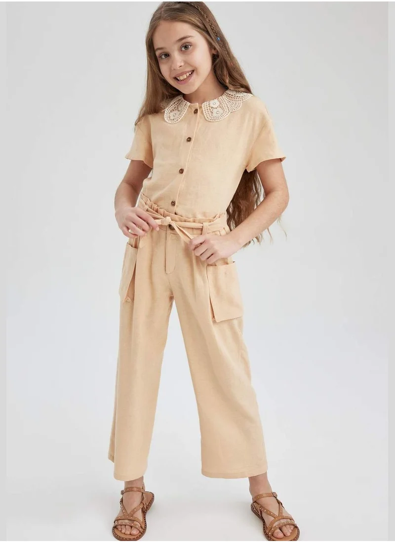 DeFacto Girl Wide Leg Woven Trousers
