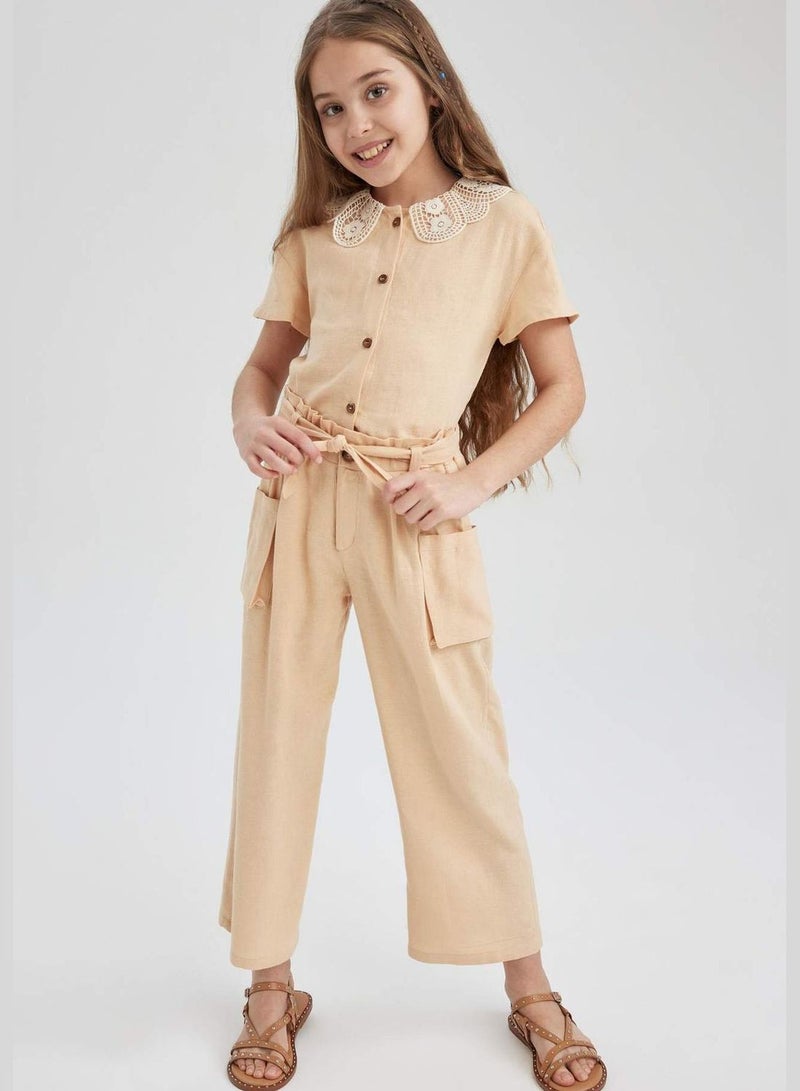DeFacto Girl Wide Leg Woven Trousers - Image 3