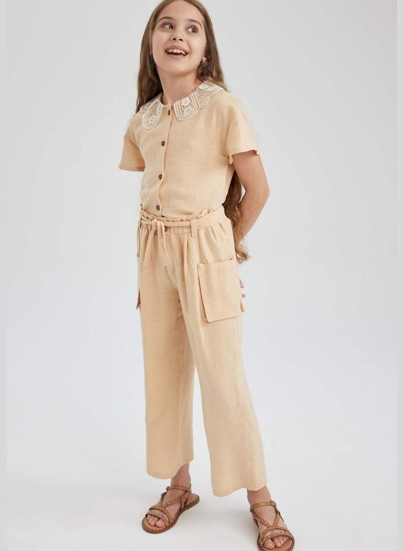 DeFacto Girl Wide Leg Woven Trousers - Image 4