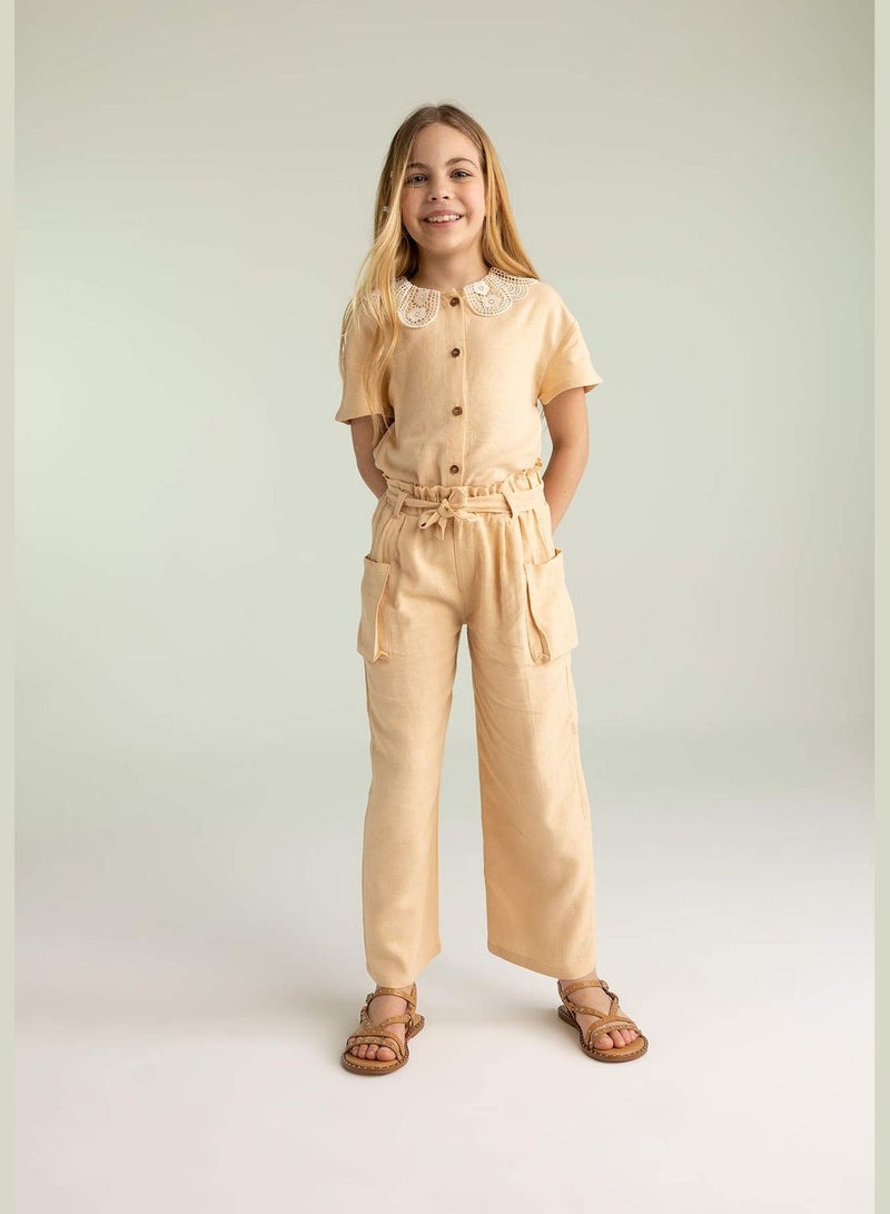 DeFacto Girl Wide Leg Woven Trousers - Image 2