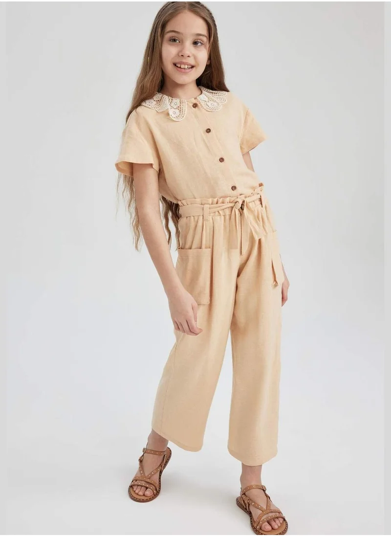 DeFacto Girl Wide Leg Woven Trousers