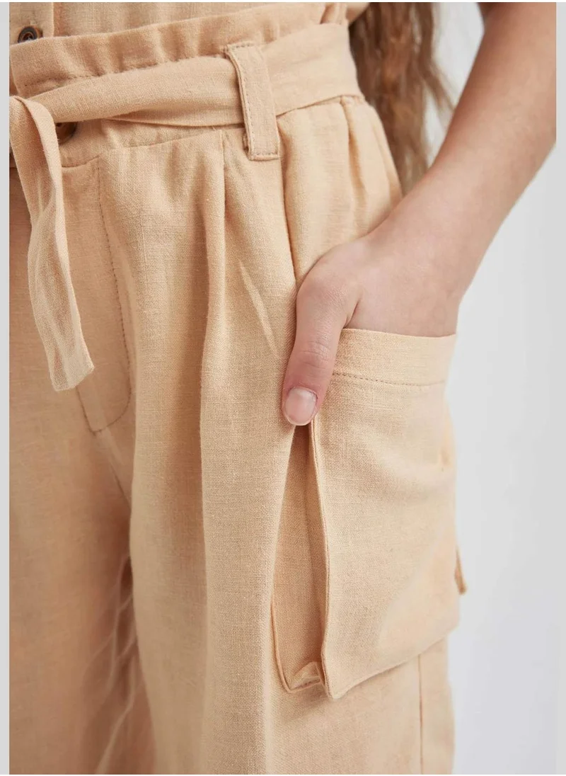 DeFacto Girl Wide Leg Woven Trousers