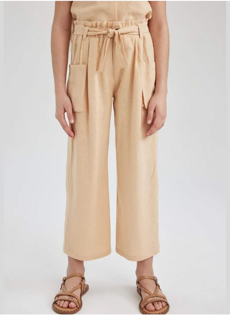 DeFacto Girl Wide Leg Woven Trousers