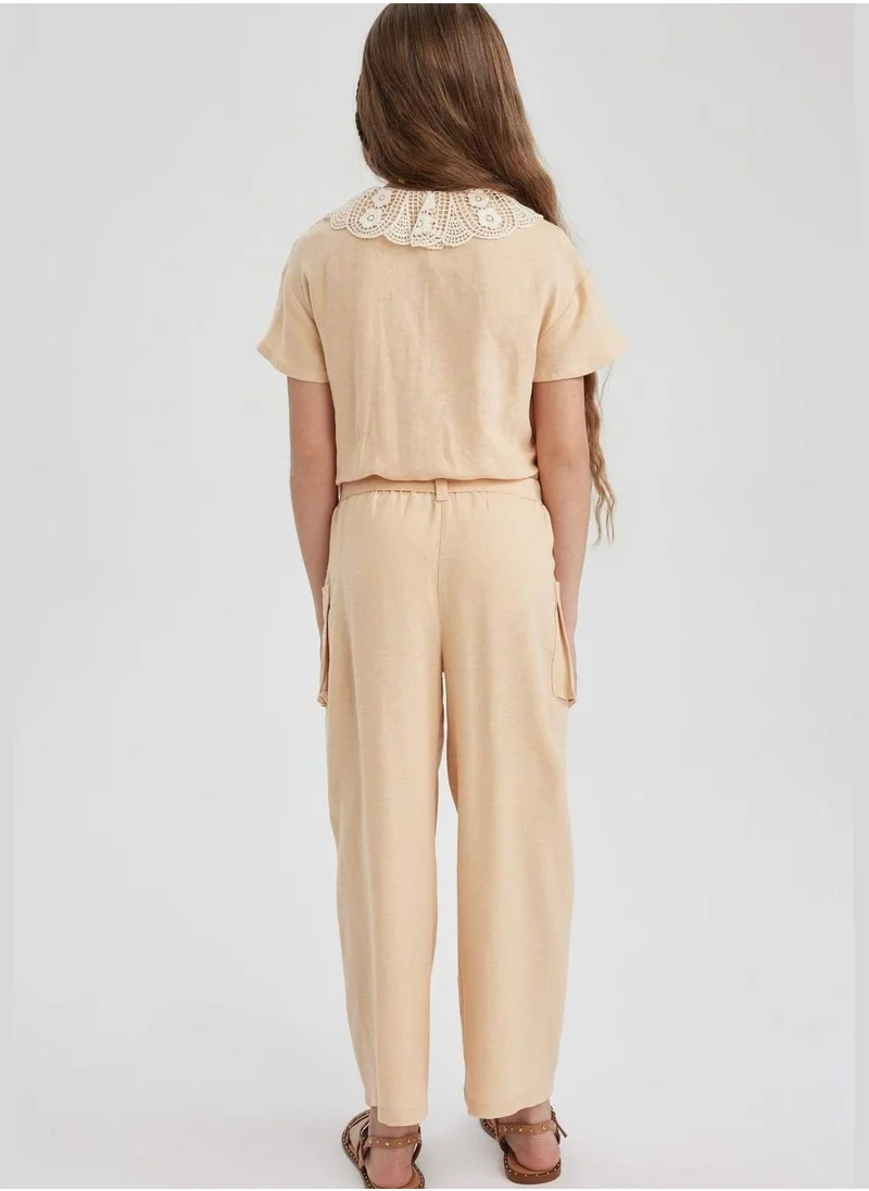 DeFacto Girl Wide Leg Woven Trousers