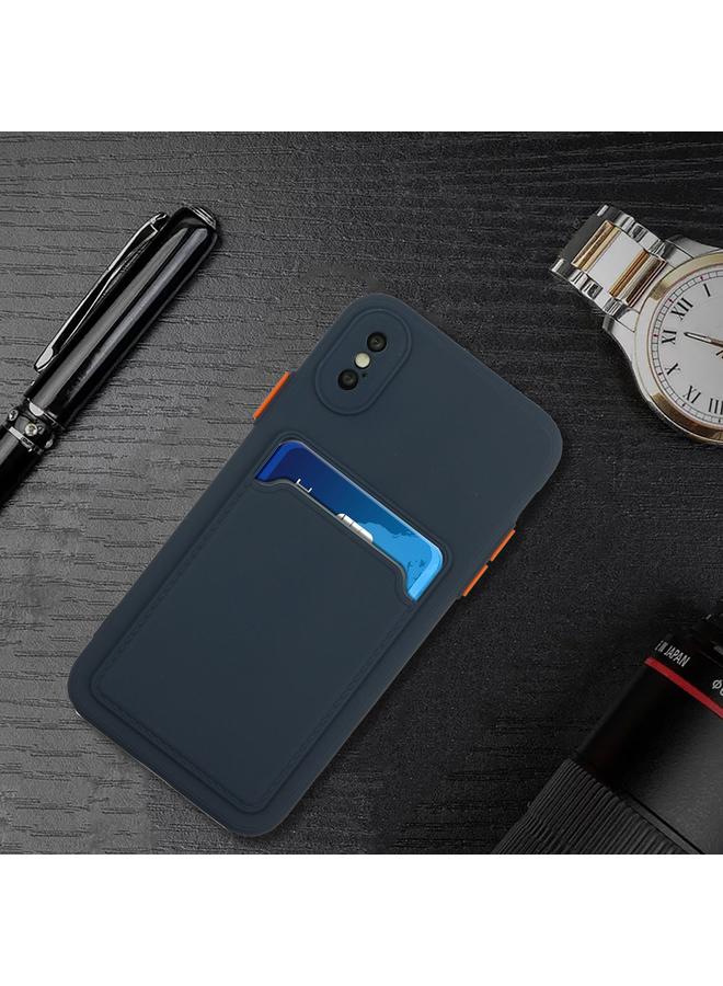 اس-توب جراب لهاتف iPhone X / XS بتصميم فتحة بطاقة، جراب واقٍ مقاوم للصدمات مصنوع من مادة TPU - Image 5