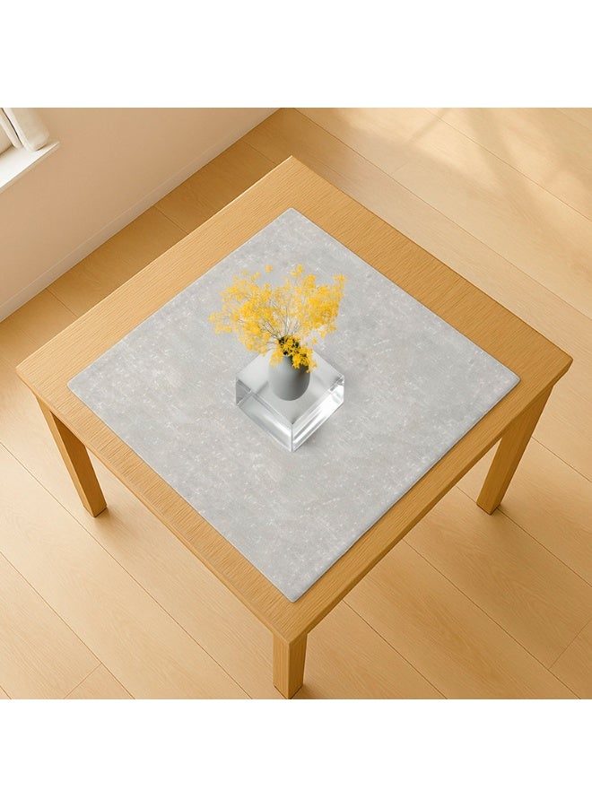  انتكس بيت الستائر مفرش طاولة مربع من الكتان - قماش شبه شفاف - مظهر أنيق لغرف المعيشة وديكور المنزل - ملمس مريح مع لمسة نهائية مقاومة للتجاعيد - مجموعة من 3 قطع 80 × 80 سم - Image 3