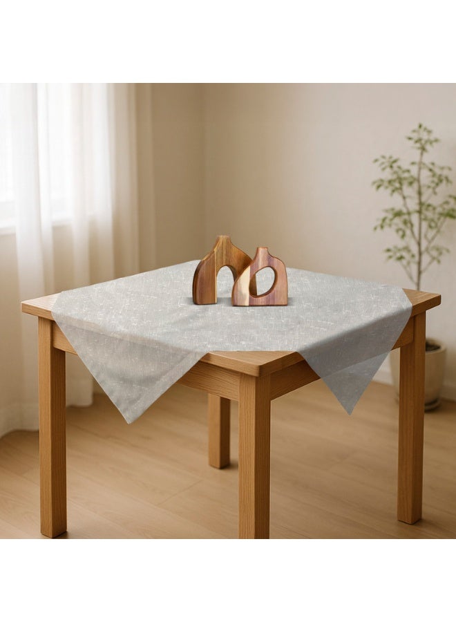  انتكس بيت الستائر مفرش طاولة مربع من الكتان - قماش شبه شفاف - مظهر أنيق لغرف المعيشة وديكور المنزل - ملمس مريح مع لمسة نهائية مقاومة للتجاعيد - مجموعة من 3 قطع 80 × 80 سم - Image 4