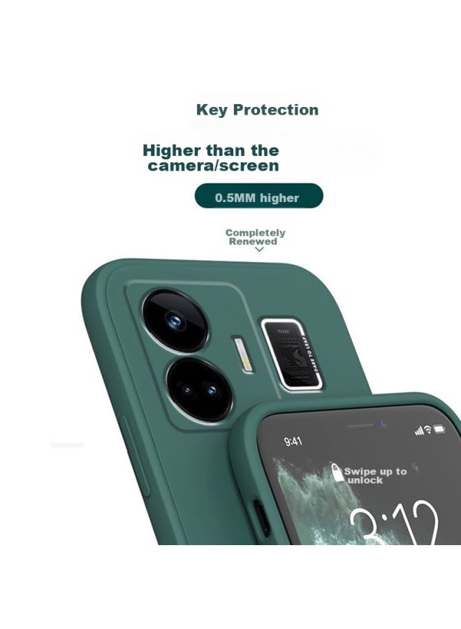 Maikuqi Zhenwo Gt Neo5 Phone Case, Realme Gt Neo5 Protective Cover, Full Coverage Liquid Silicone, Anti-dirt, Anti-fingerprint, Ultra-thin, Shockproof Soft Case, Classic Black - Image 5