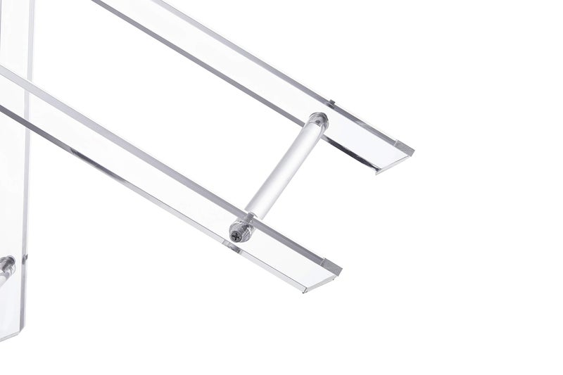 LIKENOW Furniture Acrylic Folding Tray Table, Side End Table,Clear,Modern,19x13 inch,23 inch High - Image 5