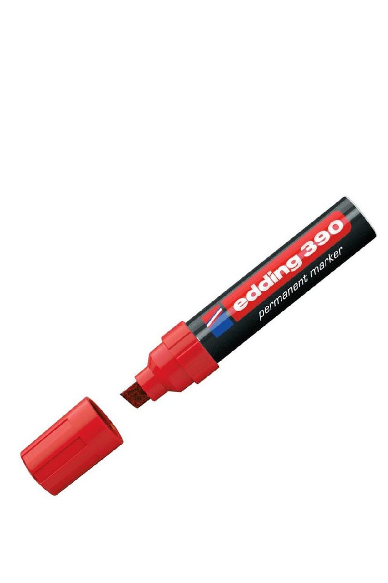Edding 390 Permanent Marker 4 - 12 mm Chisel Tip Red