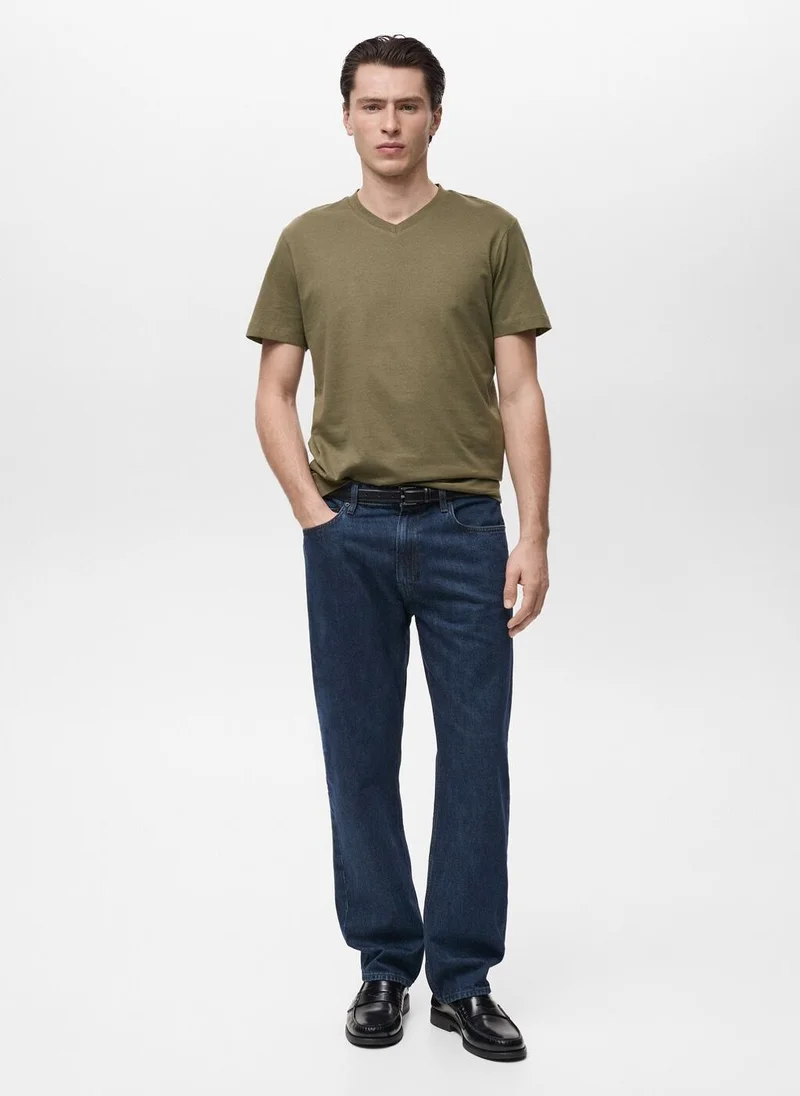 Mango Man V-Neck T-Shirt