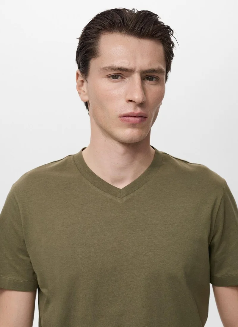 Mango Man V-Neck T-Shirt