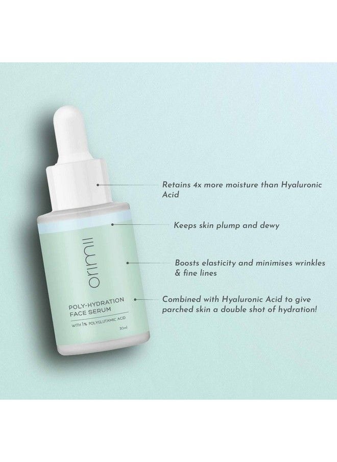 Orimii Polyhydration Serum ; Polyglutamic Acid & Hyaluronic Acid ; 4X Hydration ; Safe For Sensitive Skin Pregnancy & Breastfeeding (30 Ml)  - Image 4