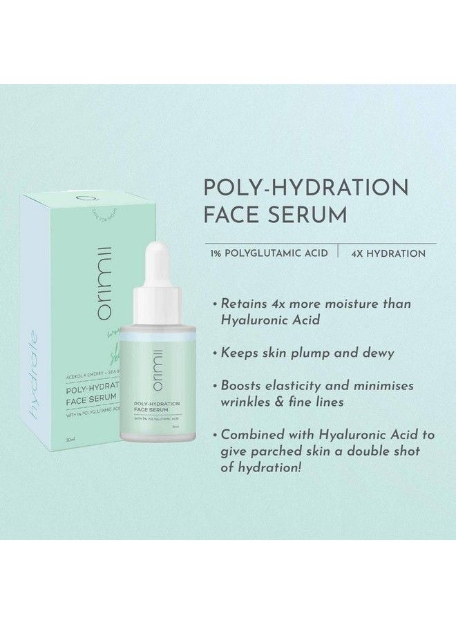 Orimii Polyhydration Serum ; Polyglutamic Acid & Hyaluronic Acid ; 4X Hydration ; Safe For Sensitive Skin Pregnancy & Breastfeeding (30 Ml)  - Image 3