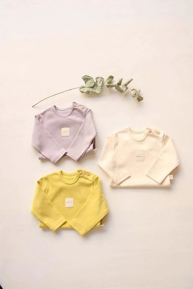 اوهلالا كوالا 3-Piece Basic Snap Long Sleeve Bodysuit & Bodysuit Set Model 5