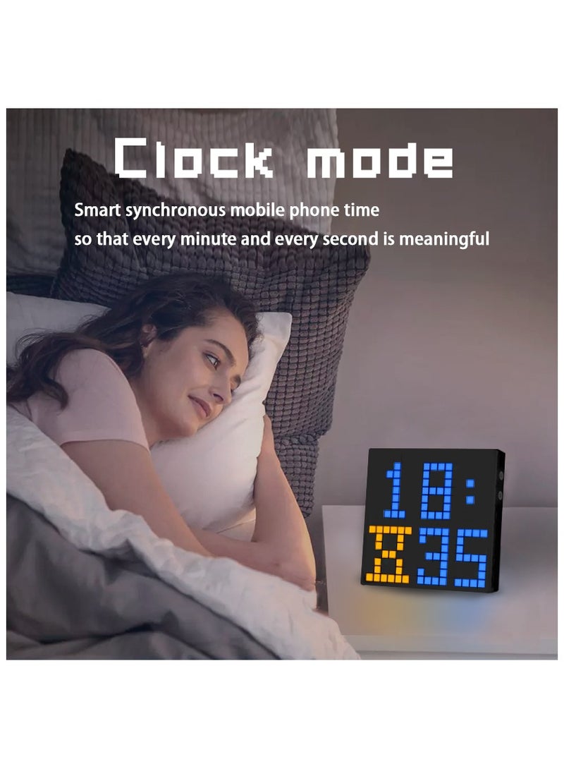 LED Pixel Display, Programmable 16x16 Pixel Art LED Screen with APP Control for Kids Boys Girls, Creative Animations, Fun Text and Digital Clock, Gaming Accessories for Desk, Wall Room Decor - Image 5