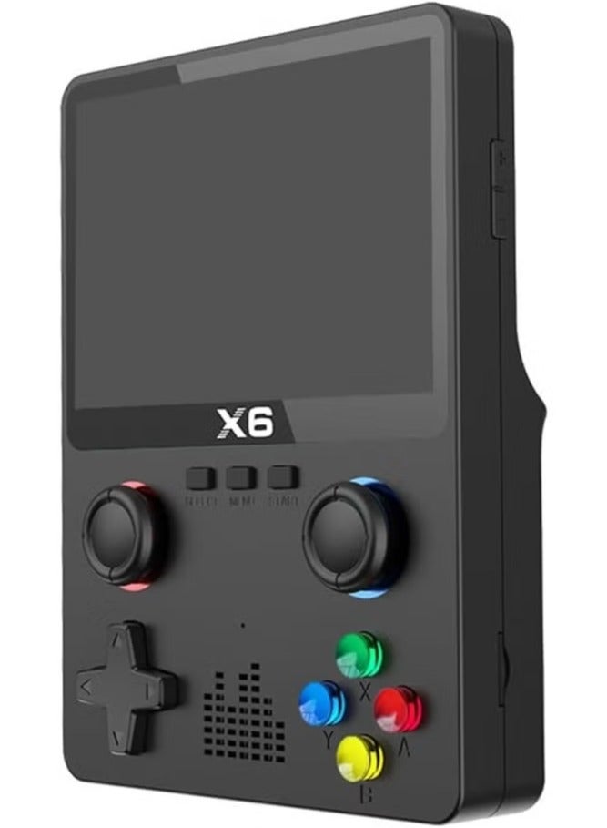 X6 Retro Handheld Game Console – 3.5 Inch IPS HD Screen, Built-in 10,000+ Classic Games, Supports 11 Emulators (MD, MAME, CPS, SMD), Dual 3D Joystick, 32GB Memory, TV Output, 2000mAh Battery – Portable Gaming Device for Kids & Adults - Image 1