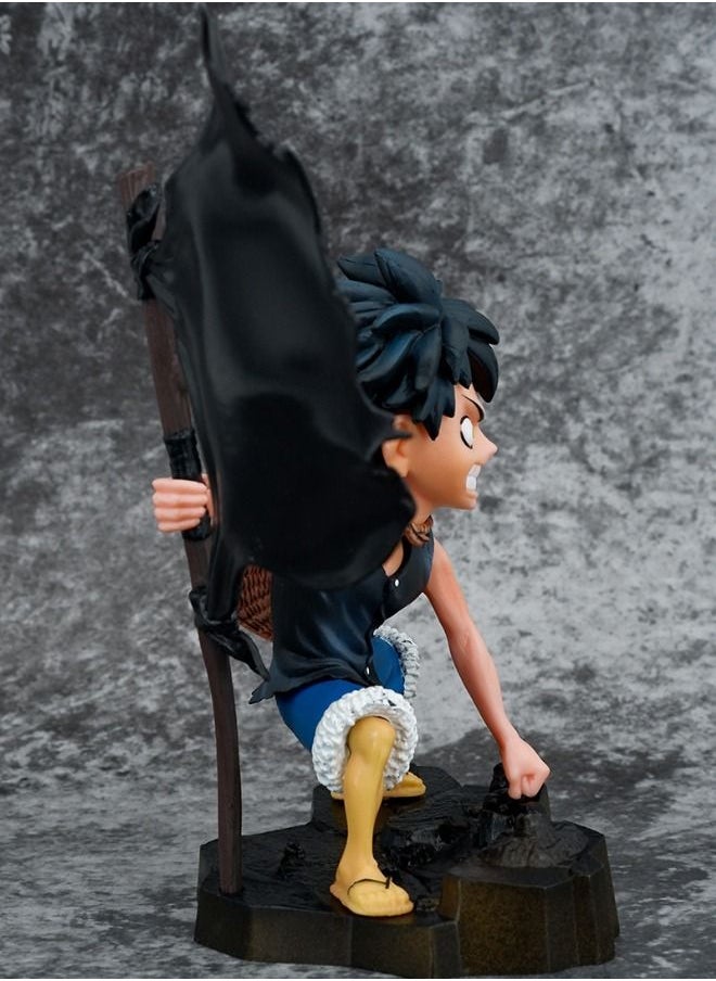 One Piece Anime One Piece Luffy Action Figure, Take Flag Luffy Figure, Anime Realistic Model Ornament, Super Collectible Model Statue Anime Figure Toy 210g  - Image 5