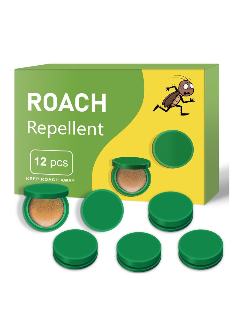 SYOSI Roach Bait Stations, Natural Cockroach Repellent, Roach Traps Indoor/Outdoor Use, Roach Killer Indoor Infestation for Small & Large Roaches, Non-Toxic, Long Lasting Protection (12 PCS)  - Image 1