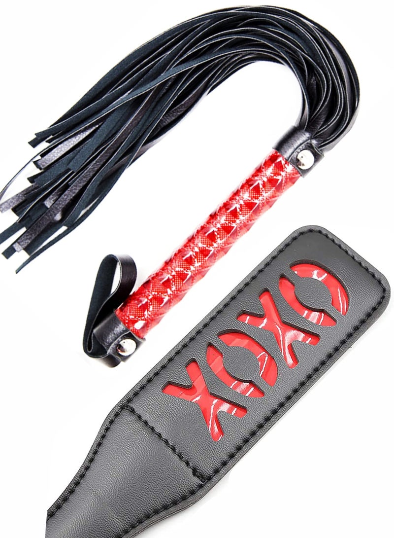 NajmStyle 2 Pcs Leather Horse Whip Set Leather Whip for Horses Whip for Play Faux Leather Whips PU Handle Outdoor Sports Horse Riding Whip Accessories Training Tool - Image 5