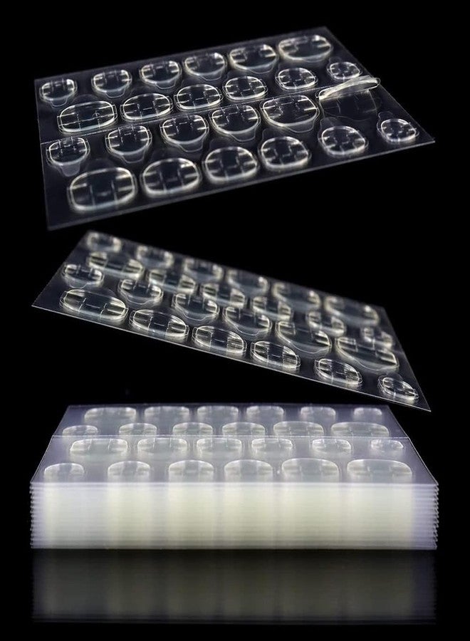 TREXEE Double-Sided Nail Jelly Sticker Waterproof Breathable Glue Tabs Jelly Glue Adhesive Tabs Super Sticky Fake Nail Glue Self-Adhesive Stickers for Manicure(8 Sheets 192 Pcs) - Image 1