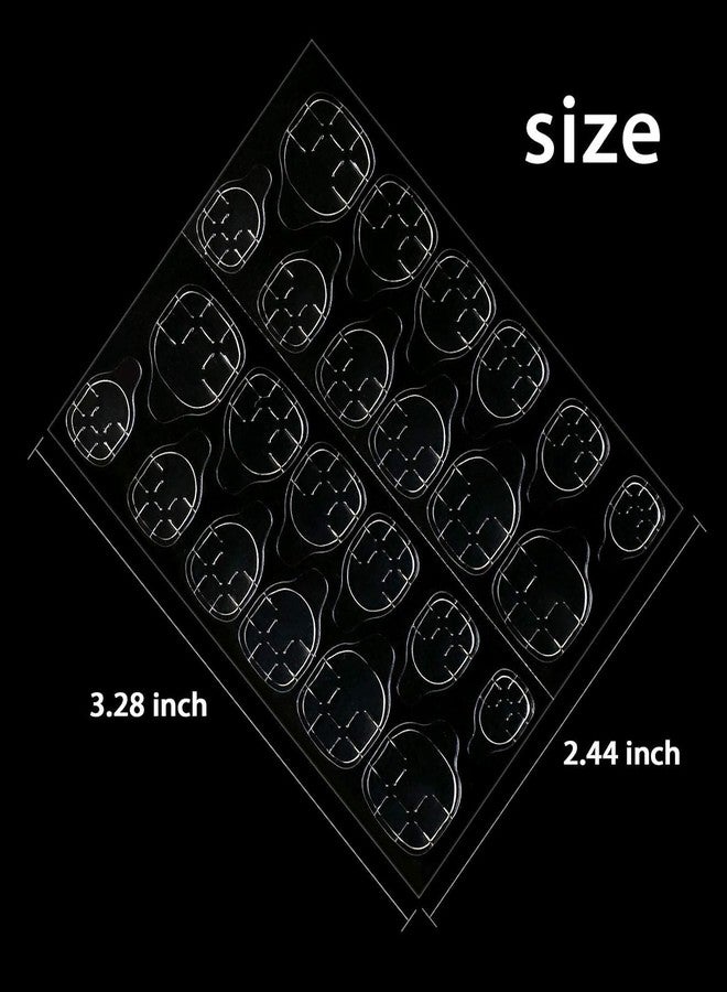 TREXEE Double-Sided Nail Jelly Sticker Waterproof Breathable Glue Tabs Jelly Glue Adhesive Tabs Super Sticky Fake Nail Glue Self-Adhesive Stickers for Manicure(8 Sheets 192 Pcs) - Image 3