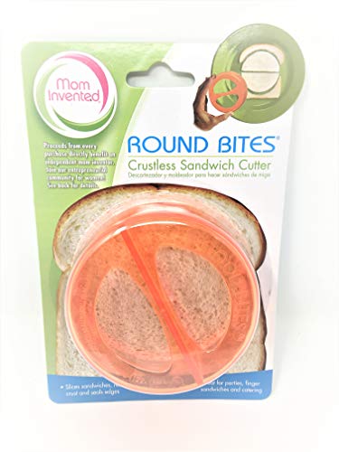 ginsey Sandwich Cutters Round Bites Translucent in Orange - Image 1