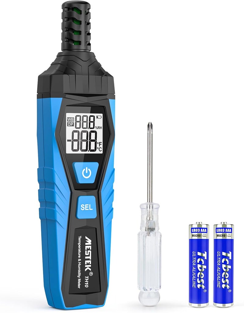 MESTEK Thermo-Hygrometer Thermometer Digital Mini Temperature and Humidity Meter with Ambient Dew Point and Humidity Meter Handheld for Industry, Greenhouse, Meteorology Multi-budget available picks - Image 1