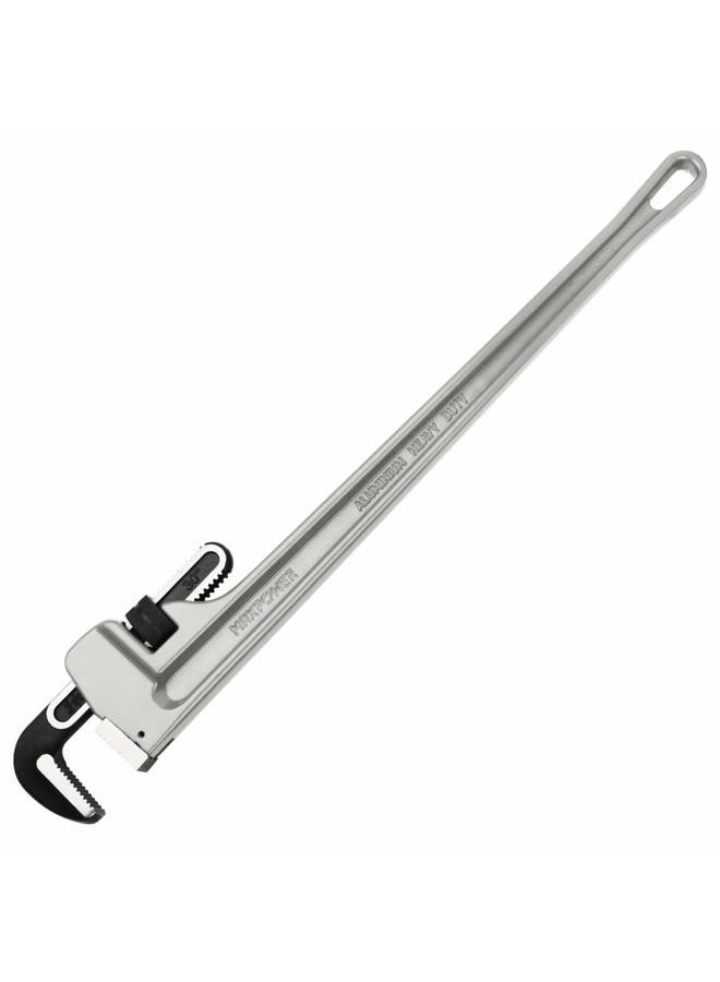 MAXPOWER 30-inch Pipe Wrench, Aluminum Straight Plumbing Wrench Heavy Duty Adjustable Pipe Wrench - Image 1