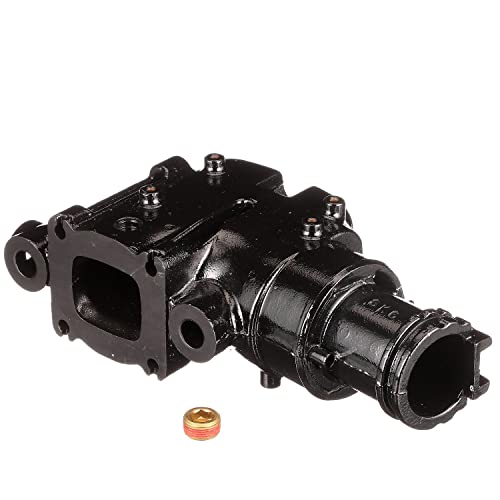 Quicksilver كويك سيلفر 864309T02 كوع العادم، 4" بزاوية هبوط 7 درجات، عادم جاف، ميركروزر، V6 و V8 - Image 1