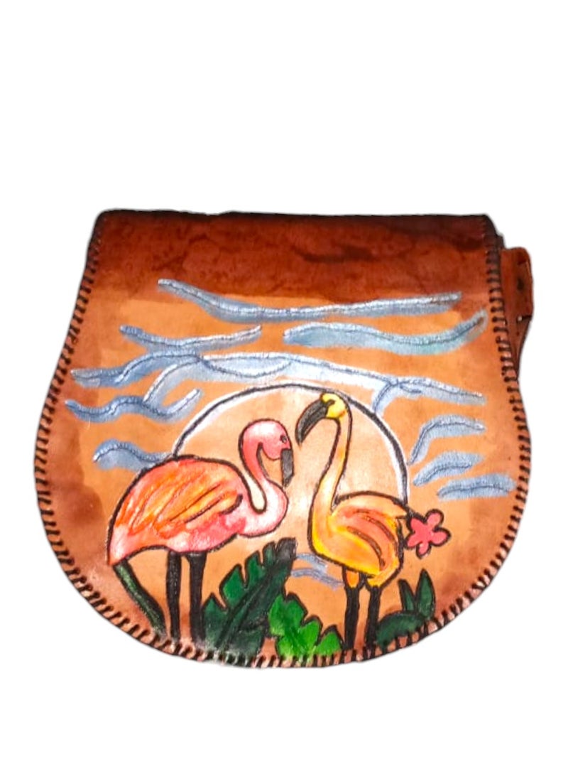Sheer Fashionable Leather Crossbody Bag  - Image 1