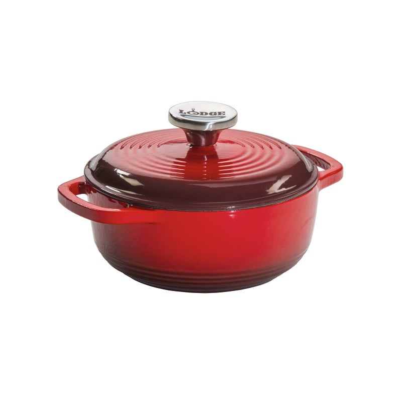 Lodge Enameled Dutch Oven 1.5 Qt Red EC1D43 - Image 1