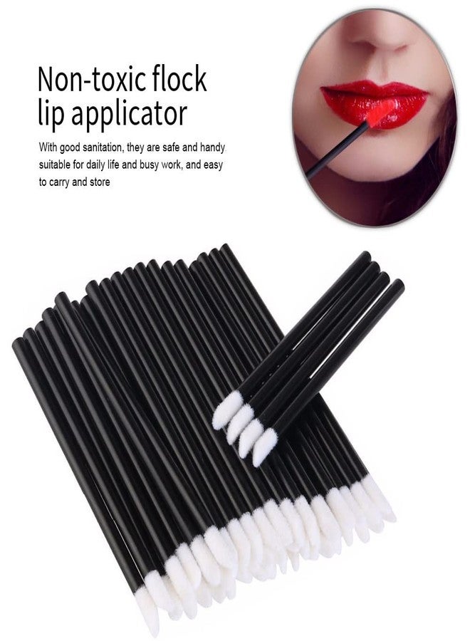 Queen Scepter 200 قطعة فرش شفاه قابلة للاستخدام لمرة واحدة مجموعة فرش مكياج أحمر شفاه لمسة شفاه أداة تطبيق الشفاه مجموعة سفر - Image 5