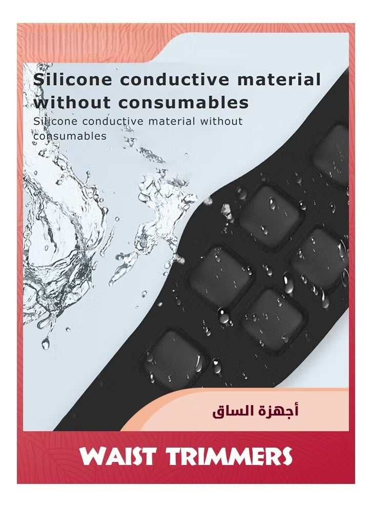 ABS محفز,آلة ABS,حزام تنغم البطن,ABS محفز عضلات تونر,حزام تنغم البطن,معدات تدريب القوة للرجال المرأة البطن ذراع الساق,آلة ABS لجميع أنواع الجسم,أسود-6 أوضاع - Image 2
