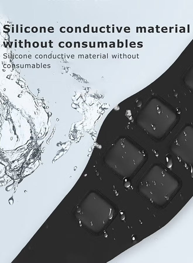 ABS محفز,آلة ABS,حزام تنغم البطن,ABS محفز عضلات تونر,حزام تنغم البطن,معدات تدريب القوة للرجال المرأة البطن ذراع الساق,آلة ABS لجميع أنواع الجسم,أسود-6 أوضاع - Image 4