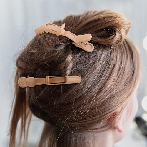 HH&LL Hair Clips for Women – Wide Teeth & Double-Hinged Design – Alligator Styling Sectioning Clips - Image 2