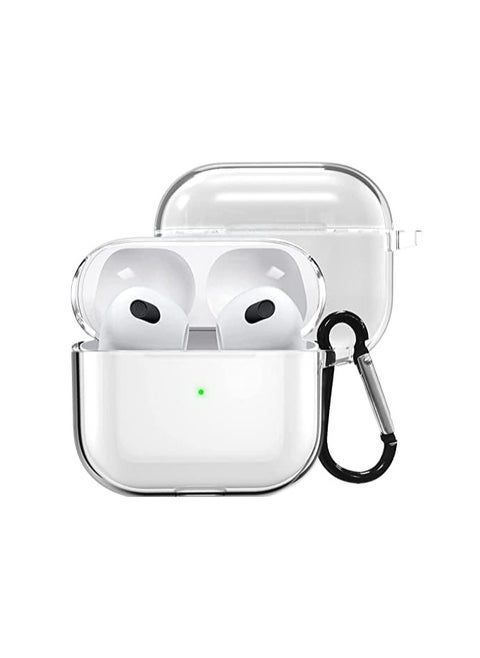Clear Case for AirPods 4/ Airpods 4th Generation (2024), Soft TPU Clear AirPods 4 Case Shockproof Protective Cover for AirPods 4th Generation Case Accessories with Keychain (Transparent)