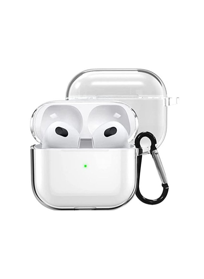 HuHa - Clear Case for AirPods 4/ Airpods 4th Generation (2024), Soft TPU Clear AirPods 4 Case Shockproof Protective Cover for AirPods 4th Generation Case Accessories with Keychain (Transparent) - Image 1