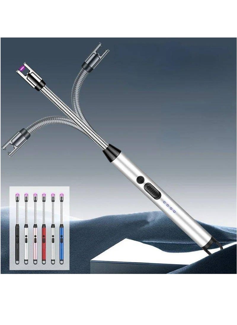 The electronic lighter is a lighter that works without fire, without gas. It can be lit in a stove, wax, or oven . It is lightweight and has a safety lock that does not go out in the air. With a USB charger.