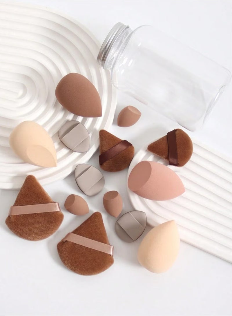 Generic 14-Piece Makeup Sponge Set- Multi soft color Mini Makeup Sponge, Powder Puff Long Lasting Beauty Sponge Wet & Dry Use for Women  - Image 5