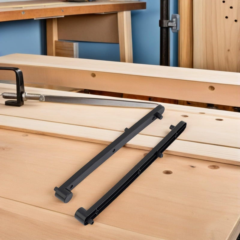 Black Plastic Concealed Cabinet Slide Tracks with Flip Up Door Rails Set - Image 5