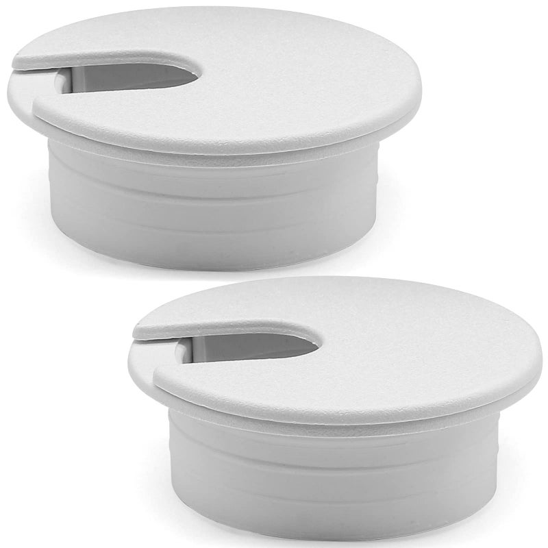 Litoexpe White Desk Cord Grommets 1-1/2 Inch, Plastic Grommet Cable Hole Cover for Office Equipment, Computer Desk Wires - 2 Pieces - Image 5