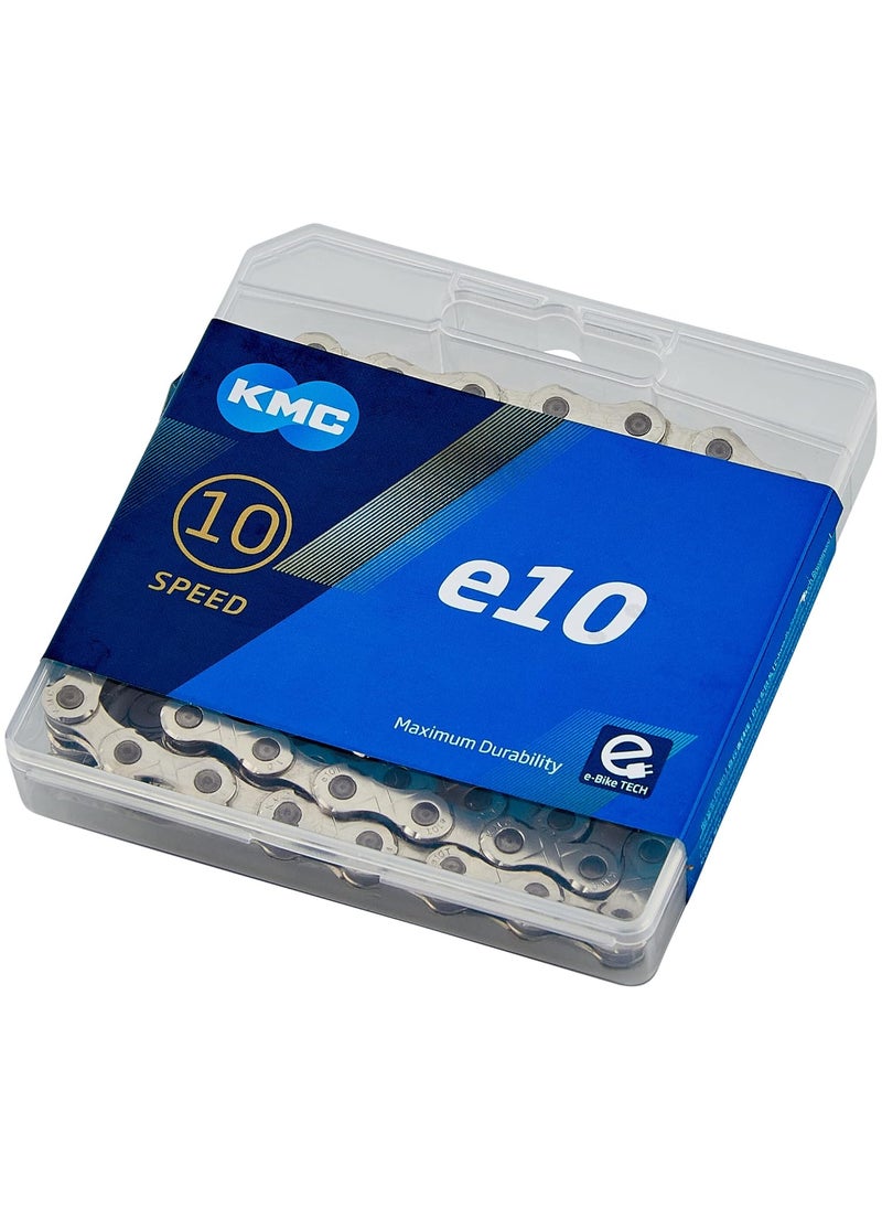 KMC KMC Unisexs E10 Chain Silver 122 Link  - Image 1