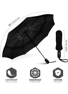 PRIME DEALS Umbrella Automatic Open Travel Umbrella with Wind Vent,Umbrella big size for men, Umbrella for girls, Umbrellas for rain,Windproof Umberalla Large for Man,Women (Black) - pzsku/Z86607243314B7DDFE2BDZ/45/_/1738306071/7db97252-00e3-4a55-9256-2f33e1d92494