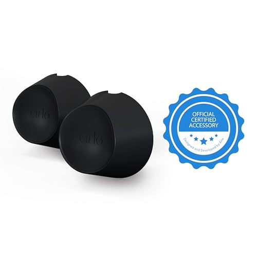 Arlo Magnetic Wall Mounts - Arlo Certified Accessory - Set of 2, Indoor or Outdoor Use, Works with Arlo Pro 5S 2K, Pro 4, Pro 3, Ultra 2, and Ultra Cameras, Black - VMA5001 - Image 2