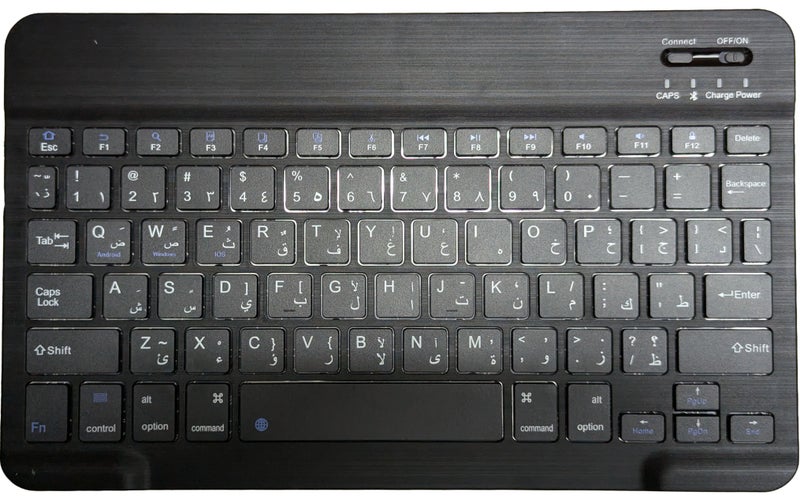 Ultra Slim Bluetooth Keyboard Portable Mini Rechargeable for Apple iPad iPhone Samsung Tablet Phone Smartphone iOS Android Windows 10 inch - Image 1