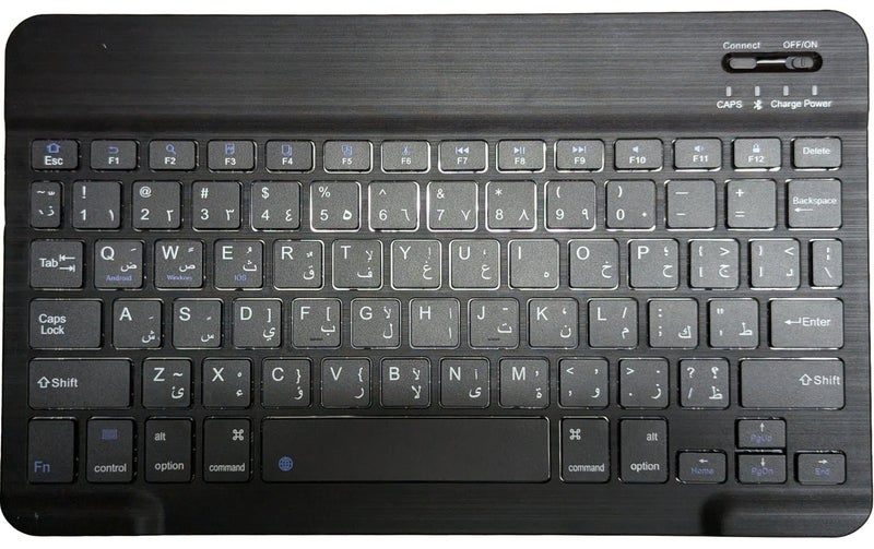 Ultra Slim Bluetooth Keyboard Portable Mini Rechargeable for Apple iPad iPhone Samsung Tablet Phone Smartphone iOS Android Windows - Image 1