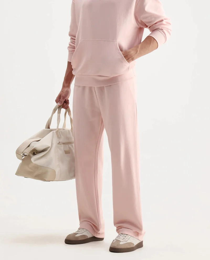 Rare Rabbit Men's Embroidered Regular Fit Drawstring Trackpant