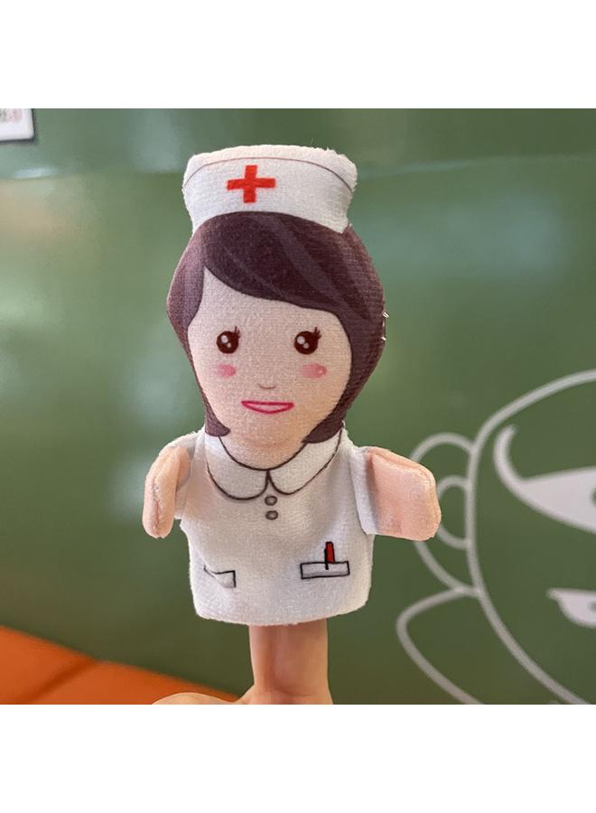 Yiwu New Cross-border Plush Finger Puppet Police Uncle Cute Small Size Mini Cartoon Professional Hand Puppet Yiwu Toys - Image 4
